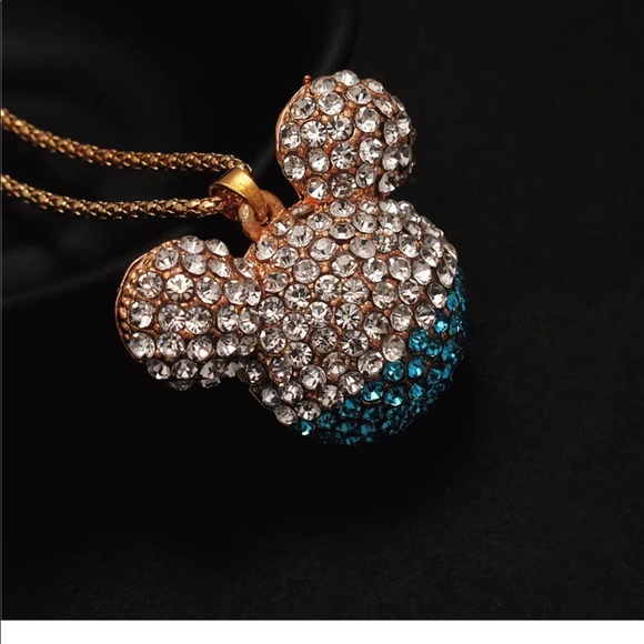 Crystal Mickey Mouse Necklace - Picture 2 of 3